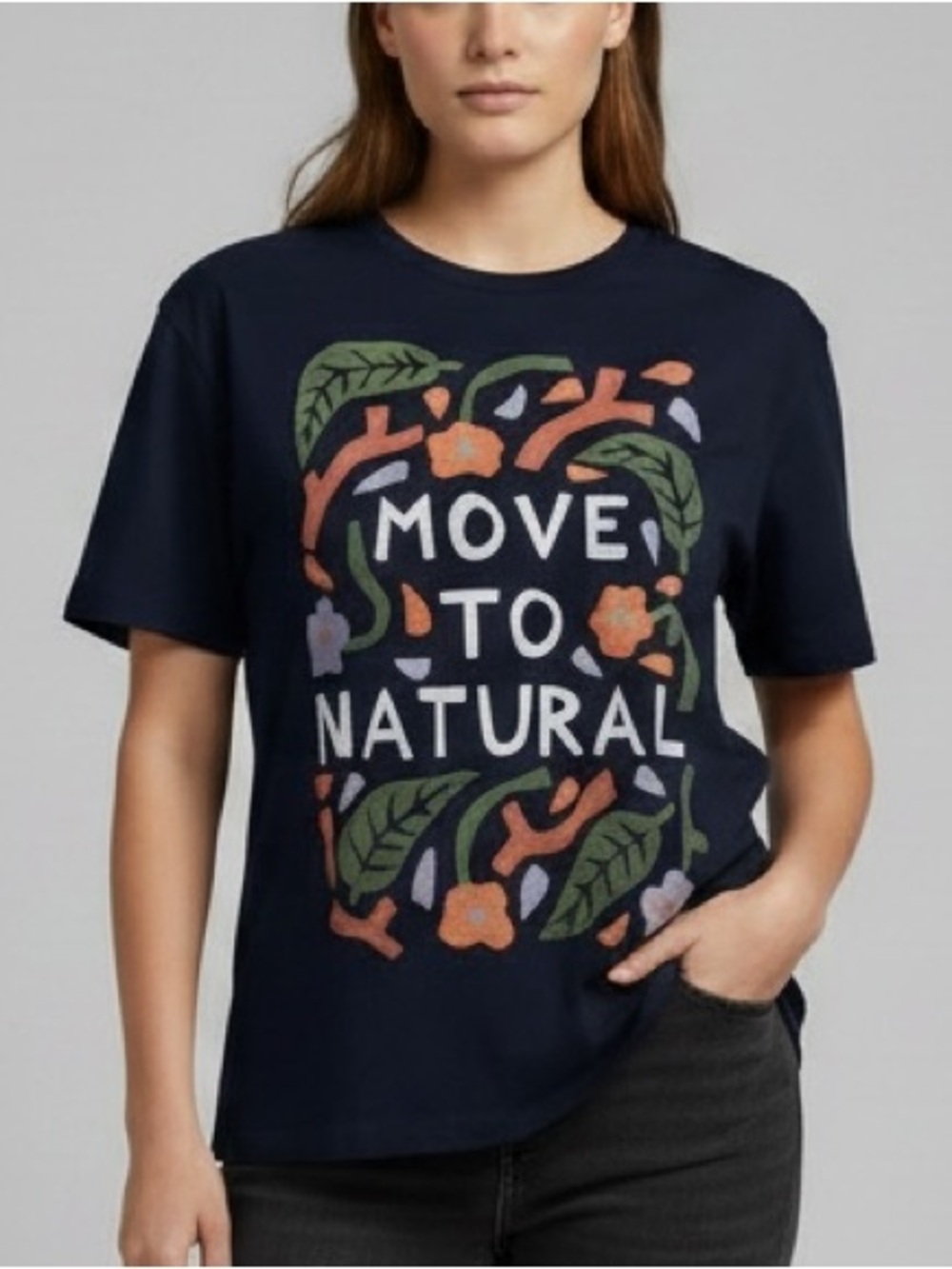 Icebreaker - Merino Wool MOVE TO NATURAL Flower Graphic Short Sleeve Tee - XXL